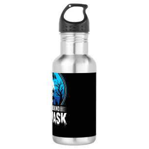 Halloween Mann hinter der Maske Spukhaus Edelstahlflasche