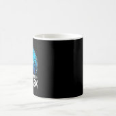 Halloween Mann hinter der Maske Spukhaus Kaffeetasse (Mittel)