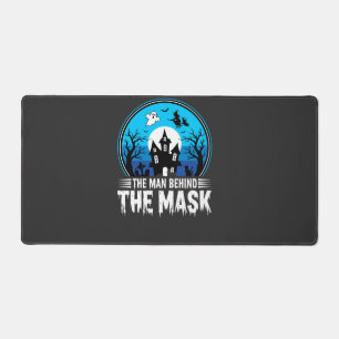 Halloween-Mann hinter der Maske Spukhaus Schreibtischunterlage