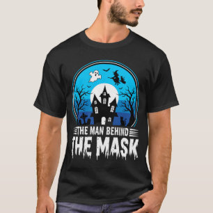 Halloween-Mann hinter der Maske Spukhaus T-Shirt