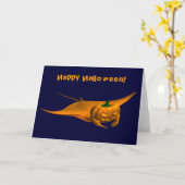 Halloween Manta Ray Karte (Gelbe Blume)