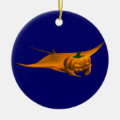 Halloween Manta Ray Keramik Ornament (Vorne)