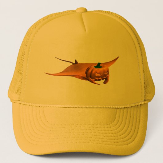 Halloween Manta Ray Truckerkappe (Vorderseite)