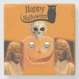 Halloween Marble Stone Untersetzer