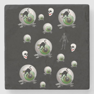 Halloween Marble Stone Untersetzer
