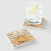 Halloween Marble Stone Untersetzer (Seitenansicht)