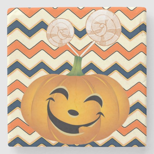 Halloween Marble Stone Untersetzer (Vorderseite)