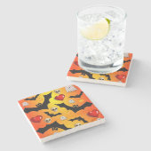 Halloween Marble Stone Untersetzer (Seitenansicht)