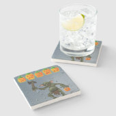 Halloween Marble Stone Untersetzer, Goblin Steinuntersetzer (Seitenansicht)