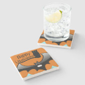 Halloween Marble Stone Untersetzer, Happy Hallowee Steinuntersetzer (Seitenansicht)