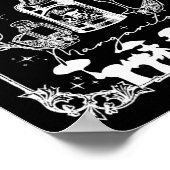 Halloween, Margaritas Prachtmagisches T-Shirt Poster (Ecke)