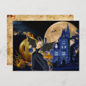 Halloween Marie Antoinette Sociere Diabolique Postkarte (Vorne/Hinten)