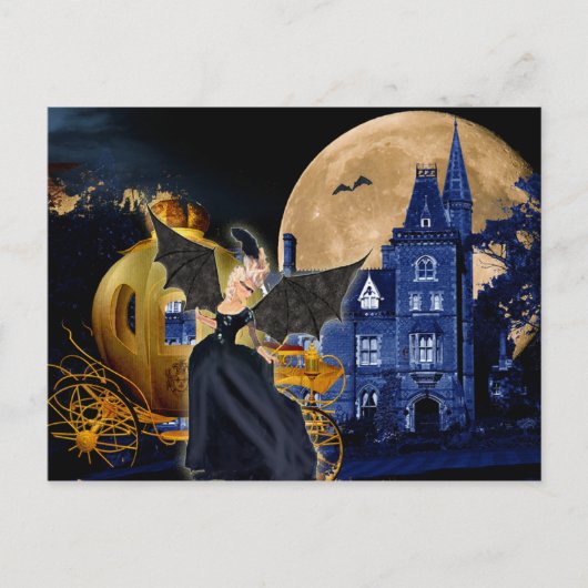 Halloween Marie Antoinette Sociere Diabolique Postkarte (Vorderseite)