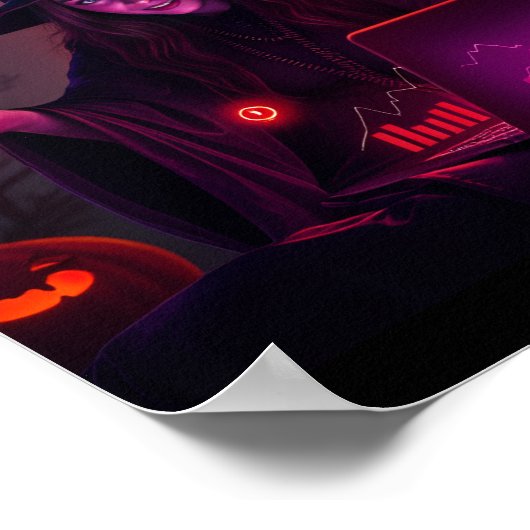 Halloween Marketing Wizard Poster – Magic Art (Ecke)