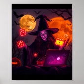 Halloween Marketing Wizard Poster – Magic Art (Vorne)