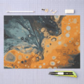 Halloween Marmor Wasserfarbe Swirl 3 Seidenpapier (Handwerk)