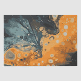 Halloween Marmor Wasserfarbe Swirl 3 Seidenpapier