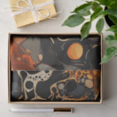 Halloween Marmor Wasserfarbe Swirl 8 Seidenpapier (Geschenk)