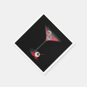Halloween-Martini mit Augapfel Serviette (Ecke)