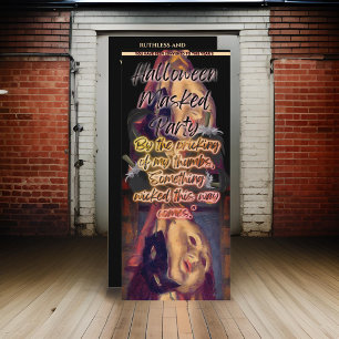 Halloween Masked Party Adult Black Einladung