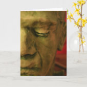 Halloween-Masken-Karte Karte (Gelbe Blume)