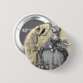 Halloween-Maskenball Button (Vorne & Hinten)