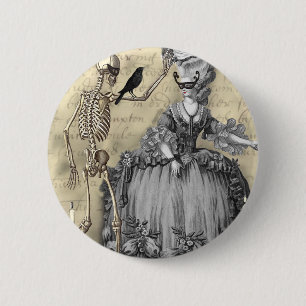 Halloween-Maskenball Button