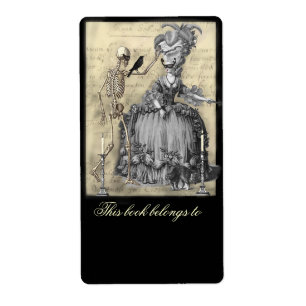 Halloween-Maskenball-Exlibris