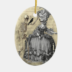 Halloween-Maskenball Keramik Ornament
