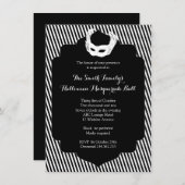 Halloween Masquerade Ball Einladung (Vorne/Hinten)