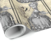 Halloween Masquerade Ball Geschenkpapier (Rolleneckpunkt)