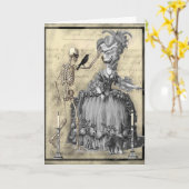 Halloween Masquerade Ball Karte (Gelbe Blume)