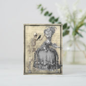 Halloween Masquerade Ball Postkarte (Stehend Vorderseite)