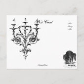 Halloween Masquerade Ball Postkarte (Rückseite)