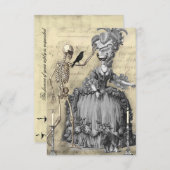 Halloween Masquerade Ball UAWG RSVP Karte (Vorne/Hinten)