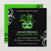 Halloween Masquerade Einladung ~ CUSTOM (Vorne/Hinten)