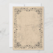 Halloween Masquerade Maske Ball Gothic Einladung (Rückseite)