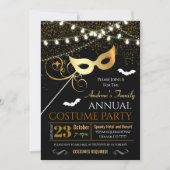 Halloween Masquerade Party Einladung (Vorderseite)