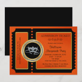 Halloween Masquerade Party Einladung (Vorne/Hinten)