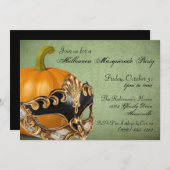 Halloween-Masquerade-Party Einladungen (Vorne/Hinten)