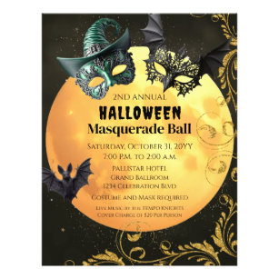 Halloween Masquerade Party Flyer