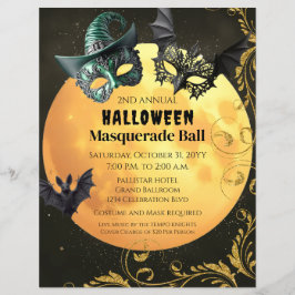 Halloween Masquerade Party Flyer