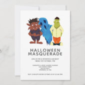 Halloween Masquerade Party Personalisiert Einladung (Vorderseite)