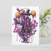 Halloween Masquerade Spooky Kostüme Falloween Einladung (Stehend Vorderseite)