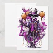 Halloween Masquerade Spooky Kostüme Falloween Einladung (Vorne/Hinten)