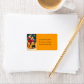 Halloween Masquerade Vintag Address Label Adressaufkleber (Insitu)