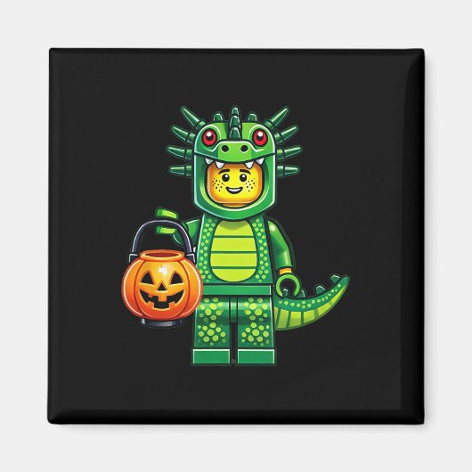 Halloween Master Builder Dragon Kids Gebäude Bloc Magnet (Vorne)