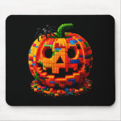Halloween Master Builder Pumpkin Kids Building Blo Mousepad (Vorne)