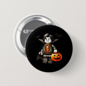 Halloween Master Builder Vampire Kids Gebäude Blo Button (Vorne & Hinten)