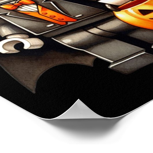 Halloween Master Builder Vampire Kids Gebäude Blo Poster (Ecke)